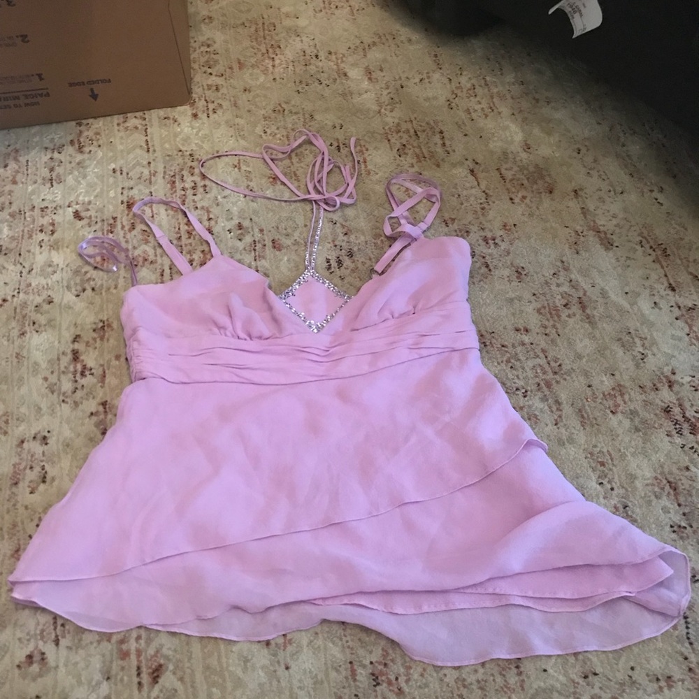 BCBG silk tank top